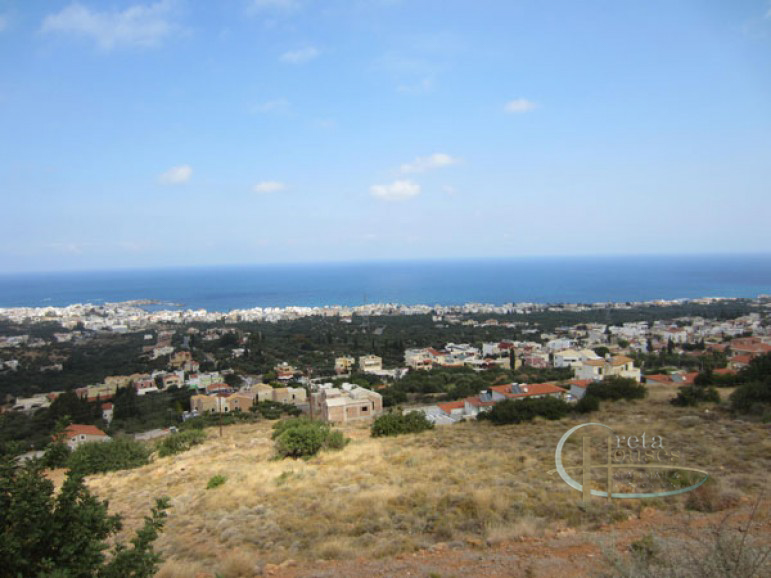 Koutouloufari Hersonissos Crete Building plot with sea view For Sale in