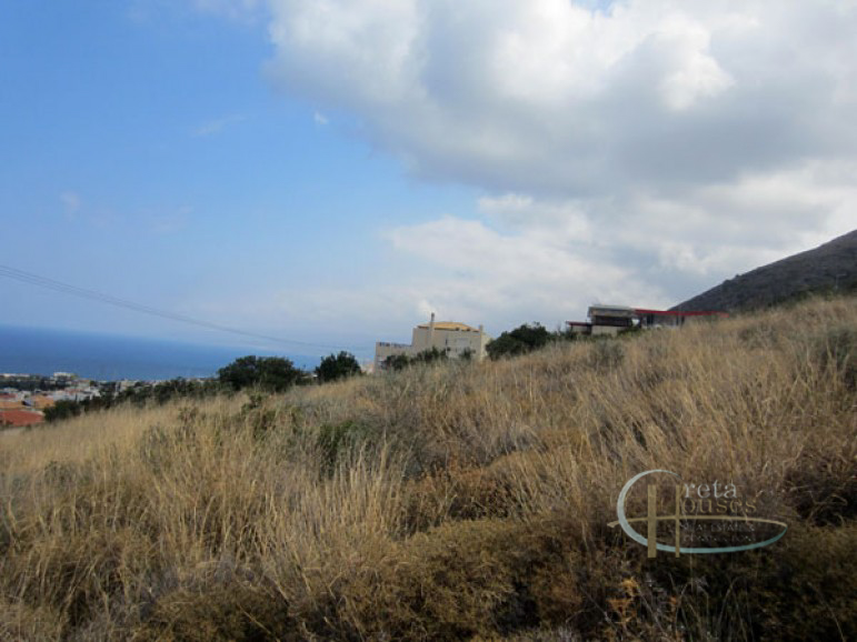 Koutouloufari Hersonissos Crete Building plot with sea view For Sale in